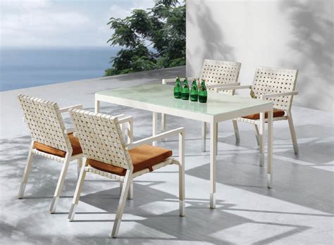 Taco Modern Outdoor Dining Set For 4 With Rectangular Table Icon