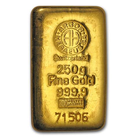 Buy 250 Gram Gold Bar Argor Sa Chiasso 9999 Fine Apmex