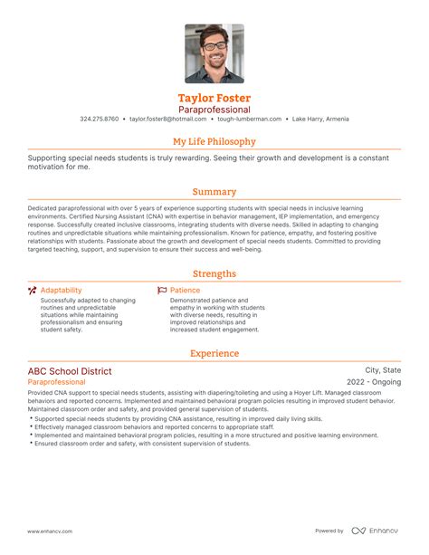 3 Paraprofessional Resume Examples & How-To Guide for 2024