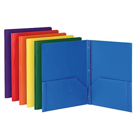 Oxford 2 Pocket Folders With Fasteners Sturdy Plastic Folders Letter