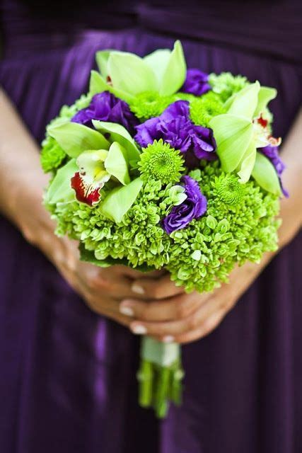 Purple And Green Wedding Green Wedding Flowers Lavender Wedding