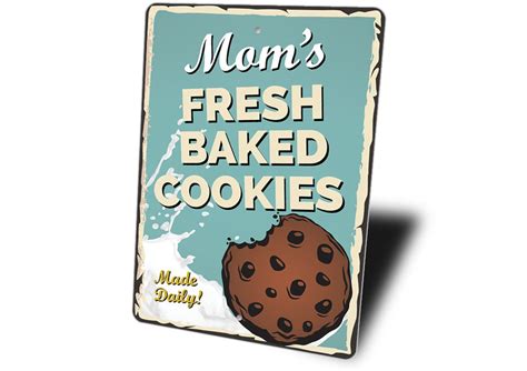 Fresh Baked Cookie Sign Cookie Sign Baking Kitchen Decor Etsy