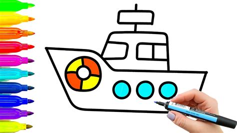 Ship Drawing For Kids Free Download On Clipartmag