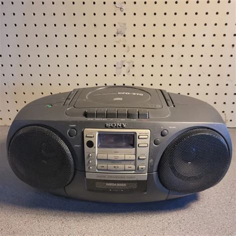 Vintage Classic Sony Cd Radio Cassette Corder Cfd Boombox Tested