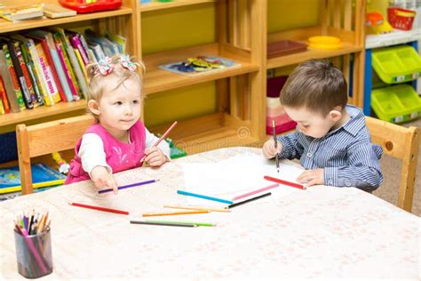 Creative Kids Class Stock Image Image Of Casual Drawing 37468359
