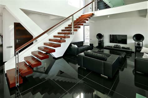 Black Marble Floor For Contemporary House Tiling Design Home Design