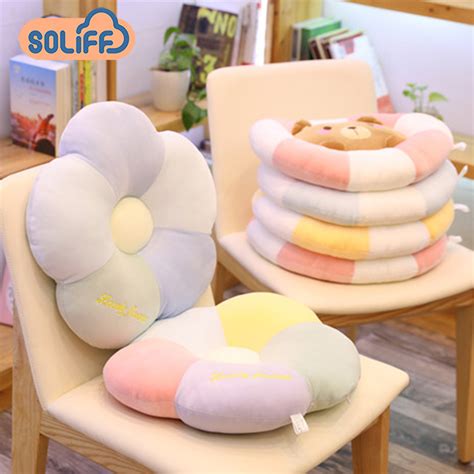 Wholesale Petal Plush Stuffed Toy Seat Cushion Colorful Flower Sofa