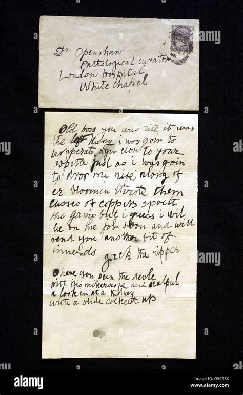 Jack The Ripper Letter High Resolution Stock Photography And Images Alamy