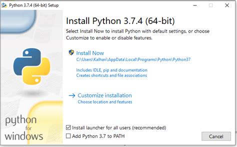 All documentation is written in. Install Python and Jupyter Notebook to Windows 10 (64 bit ...