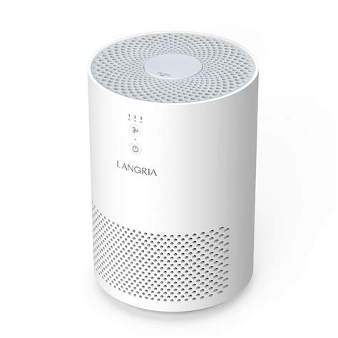 Langria Compact Air Cleaner With 3 Stage Filtration With True Hepa