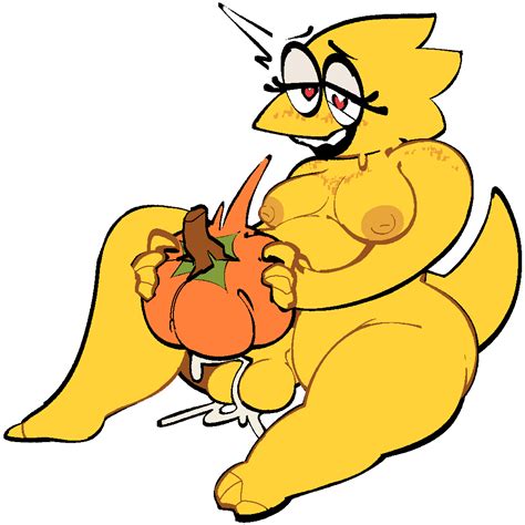 Rule 34 1futa 2d Alphys Anthro Areola Areolae Balls Big Breasts Bodily Fluids Breasts Color