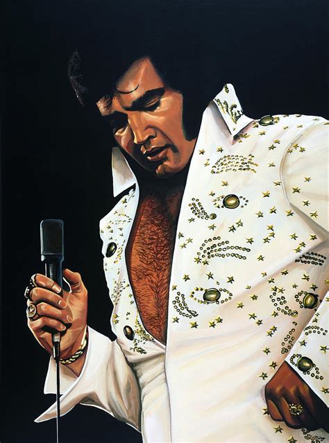 Elvis Presley Painting Painting By Paul Meijering Pixels Merch