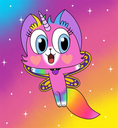 Star The Rainbow Butterfly Unicorn Kitty By Deaf Machbot