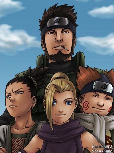 Team 10 Team Asuma Shikamaru Ino Choji All Things Naruto