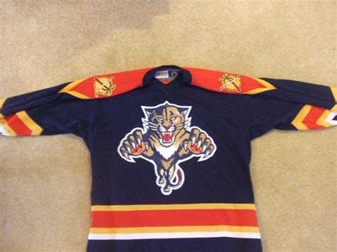 Vintage10916 Store Florida Panthers Official Ccm Hockey Jersey