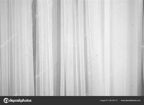 White Curtain Fabric Pattern Surface Texture Close Interior Material