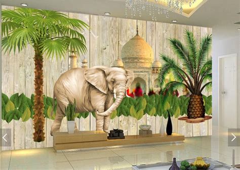 3d Murals Wall Paper Indian Style Southeast Asia