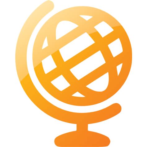 Web 2 orange globe 3 icon - Free web 2 orange globe icons - Web 2 orange icon set