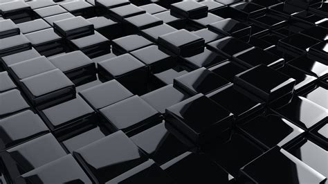 Wallpaper 3d Abstract Abstract Square Black Cube 5120x2880 Pc7