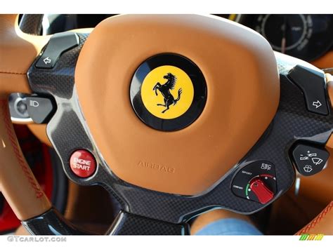 2016 Ferrari California T Beige Tradizione Steering Wheel Photo