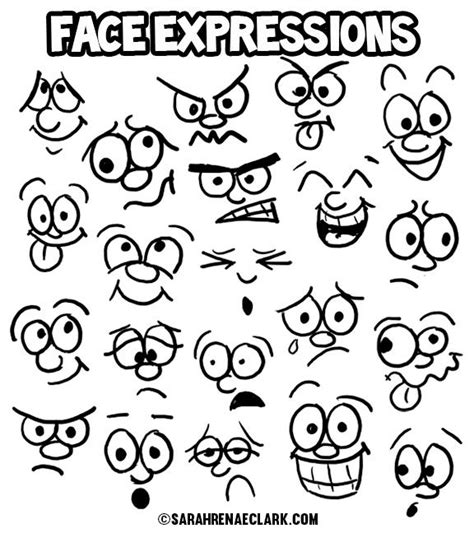 How To Draw Cartoon Face Expressions Cartoon Faces Expressions Drawing