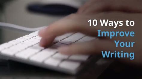 10 Ways To Improve Your Writing Youtube