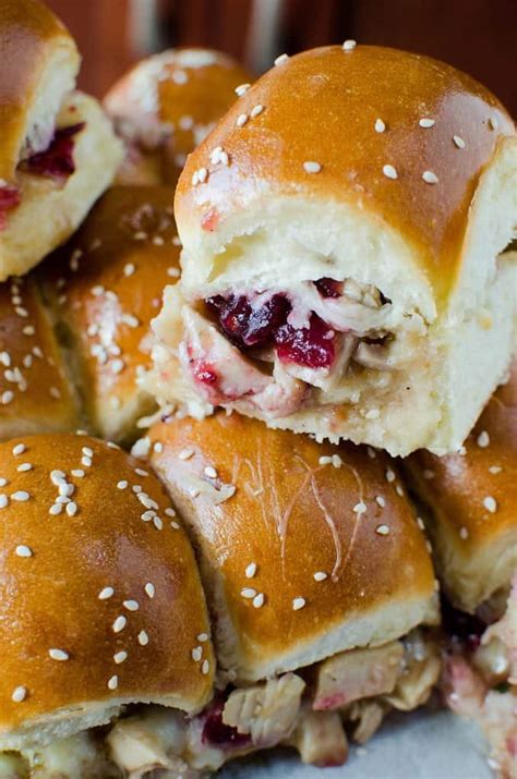 Cranberry and Leftover Turkey Sliders Recipe - Tammilee Tips