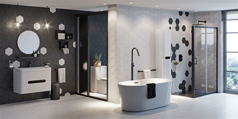 Get A Bold Monochrome Bathroom With This Modern Bathroom Design Black