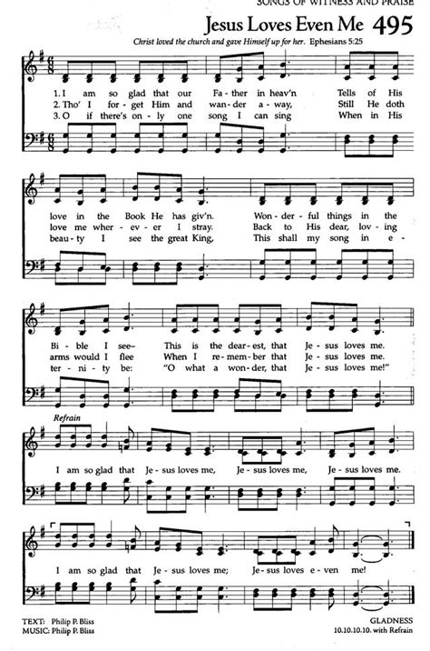 Jesus Loves Even Me Celebration Hymnal Page 481 Christian Music