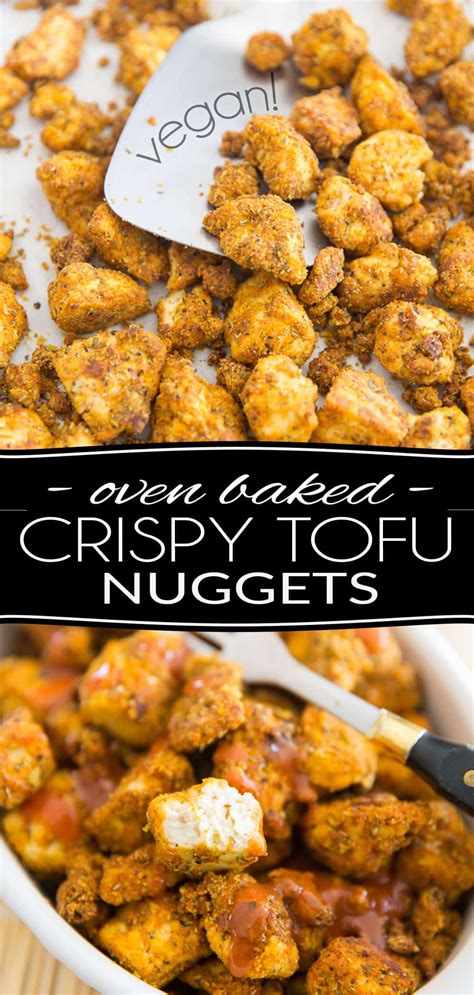 Placed it for an hour in my tofuxpress, then proceeded with recipe as written. Oven Baked Crispy Tofu Nuggets | Recipe | Baked crispy tofu, Crispy tofu, Firm tofu recipes