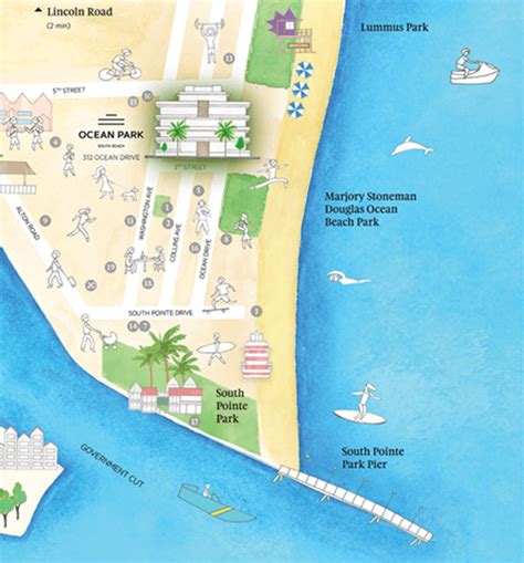 Ocean Park Map Wayne Baisey