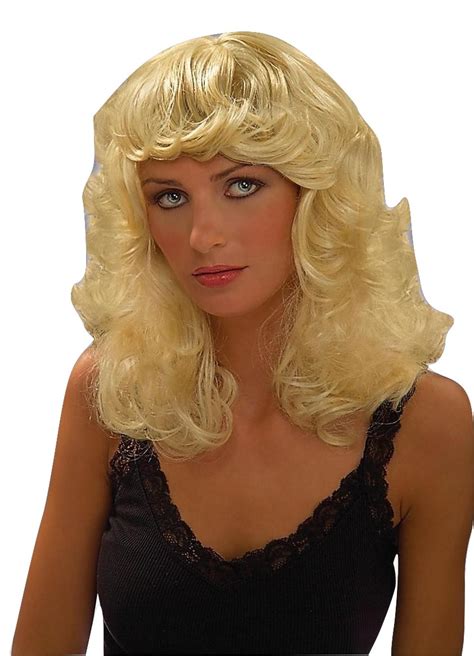 Dolly Blonde Parton Curly Curled Hair Wig Adult Womens Costume