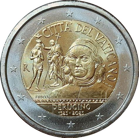 2 Euro Franciscus Pietro Perugino Vatican City Numista