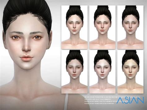 The Sims Resource Asian Skintones 20 By S Club Sims 4