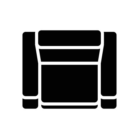 Chair Top View Glyph Icon Vector Illustration 21233063 Vector Art At