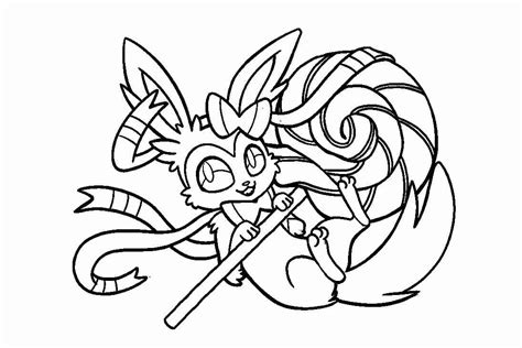 Chibi Sylveon Coloring Page Img Abigail