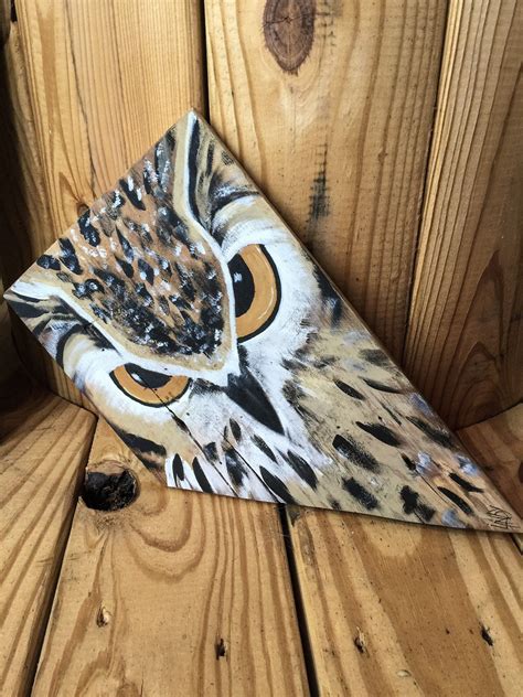 Hand Painted Owl Wall Art Painted On Barn Wood Owl Wall Art Owl