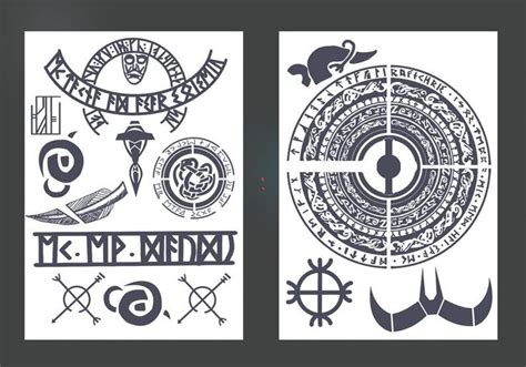 Baldur From God Of War Temporary Tattoos For Cosplayers Arms Etsy