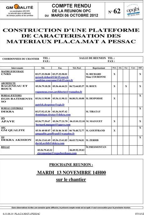 exemple de compte rendu de réunion - À Lire