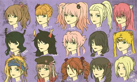 It's not just the haircut. Female Anime Hairstyles by Kaniac101 on DeviantArt