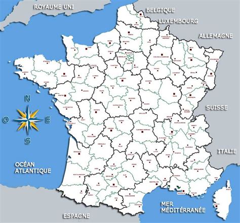 France Carte Villes Principales Altoservices