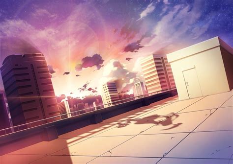 Edge Of Building Rooftop Anime 1280 X 720 Jpeg 298kb