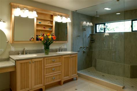White bathroom vanities give your bath a beautiful and fresh artistic unrivaled by any other bathroom vanity cabinets. Roseville Corian Master Bathroom - Traditional - Bathroom ...