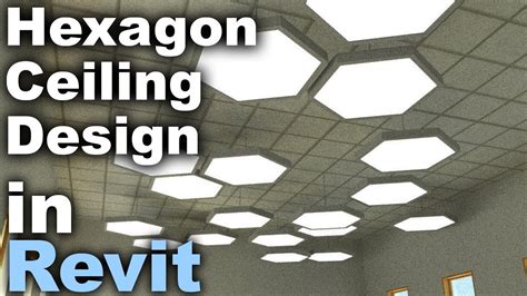 Hexagon Ceiling Design In Revit Tutorial Youtube