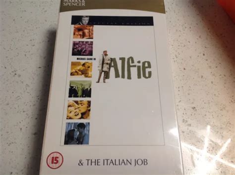Michael Caine Double Vhs Video Box Set Alfie The Italian Job New Sealed Picclick
