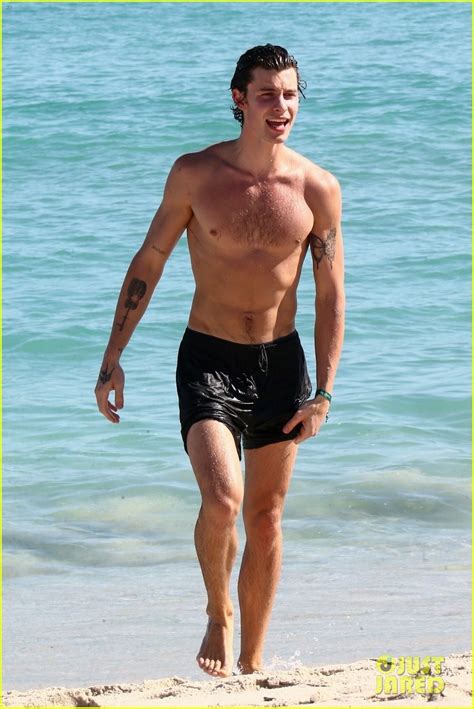 Photo Shawn Mendes Shows Off His Shirtless Bod At The Beach 01 Photo 4686889 Just Jared