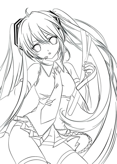 20 ideas for miku coloring pages. Hatsune Miku Drawing at GetDrawings | Free download