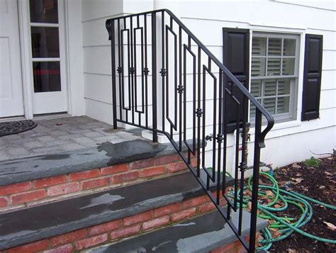 The ez handrail heavy duty aluminum handthe ez handrail heavy duty aluminum hand rails are perfect for. Railing idea for front concrete steps to driveway. | Railings outdoor, Stair railing design ...