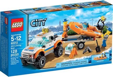 Lego 60012 Coast Guard 4x4 And Diving Boat Lego City Set For Sale Best