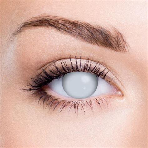 Blind White Halloween Contact Lenses